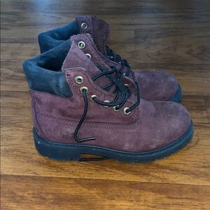 Timberland Kids Boots in Burgundy and Black